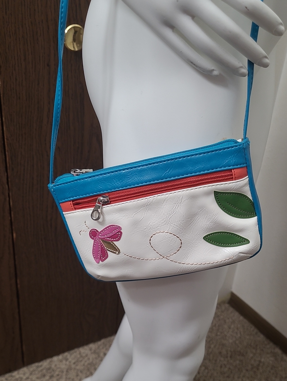 Relic Turquoise, White & Pink Floral Crossbody Bag